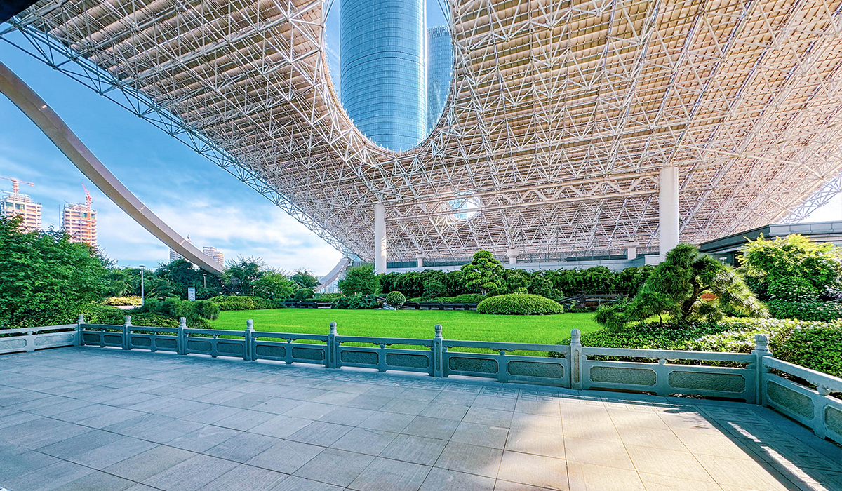 杭州国际博览中心屋顶绿化养护工程